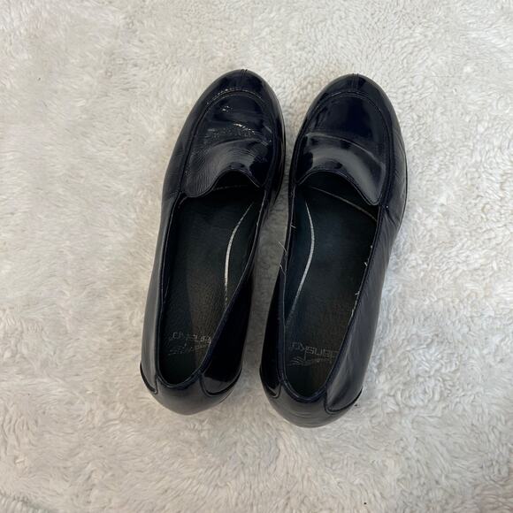Dansko‎ Womens Size US 7.5 EU 38 Debra Loafer Blue Patent Leather Comfort Slipon - Picture 3 of 6